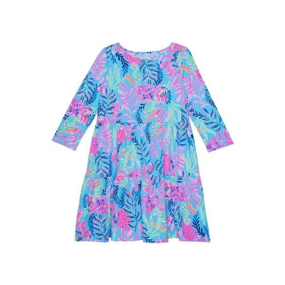 Lilly Pulitzer Other - Lilly Pulitzer Girls' Mini Geanna Dress XL Porto Blue You've Been Spotted NWT Ti